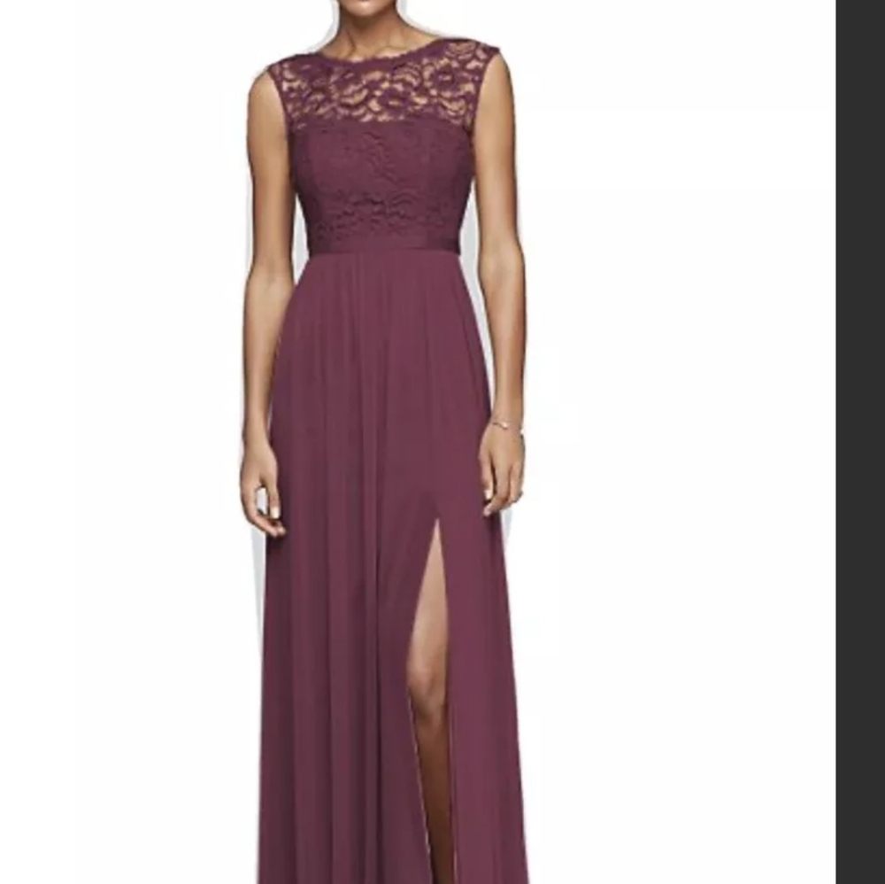David's Bridal Dress Floor Length Size 14 New  NWT